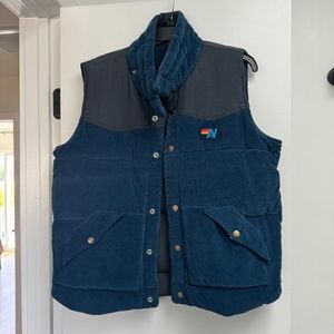 Aviator Nation Reversible Corduroy Vest (Navy/Grey)